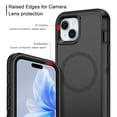 thumbnail image 3 of I-HONVA For iPhone 13/14/15 Case Compatible with MagSafe,3-Layer Military Grade Drop Protection Anti-Slip Rugged Shockproof Dustproof Protection6.1 inch Phone Case,Full Black, 3 of 7