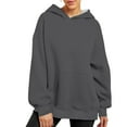 thumbnail image 6 of Aloohaidyvio Hoodies for Women,Womens Fashion Button Hoodies Pocket Long Sleeve Blouse Casual Tops Sweatershirt, 6 of 6