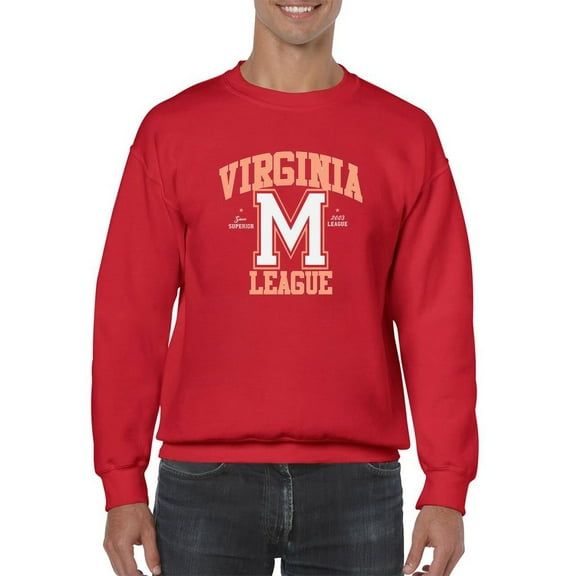 Virginia M League Sports Style Sweatshirt Men -Image by Shutterstock, Male 5X-Large