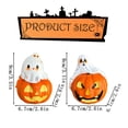 thumbnail image 3 of HUASHENG Statues Décorent l'Intérieur pour Halloween. et Mignonne Statue en Résine et Citrouille Plateaux Superposés Décorent Mariages Halloween Réunions de Famille et, 3 of 9