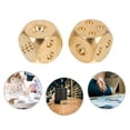 thumbnail image 2 of HLONK 2Pcs Metal Brass Dice for RPG Poker Party Board Game, 2 of 10