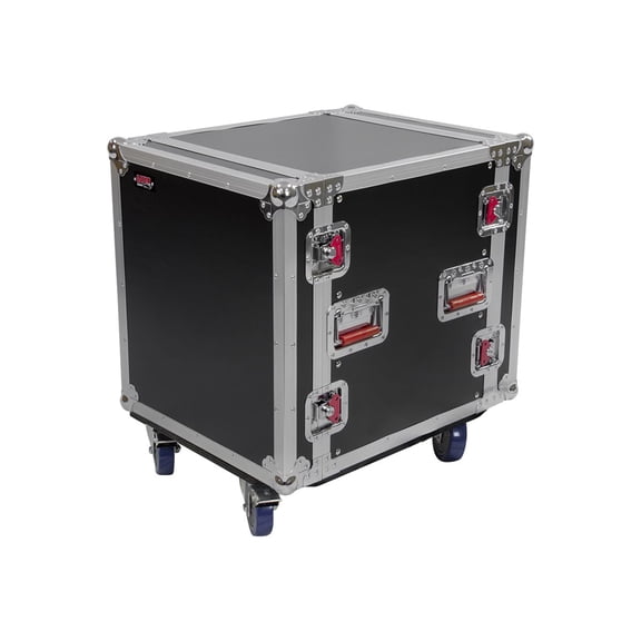 Gator Cases G-TOUR 12U CAST Ata Wood Flight Case W/ Latches Wheels & Casters New