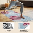 thumbnail image 4 of Pioneer Flower Floral Print Pattern Hot Yoga Mat Towel Non Slip for Hot Yoga - Quick-Drying Yoga Mat Cover with 4 Corner Pockets with Travel Bag - Hot Yoga Towel Non Slip 74"x26", 4 of 6