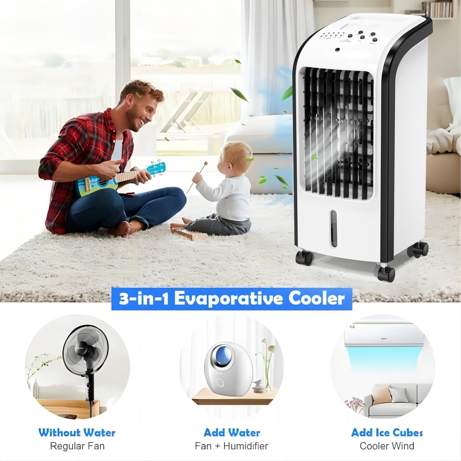 Fenbeli 3-in-1 Evaporative Air Cooler with Remote for Home Office