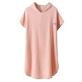 thumbnail image 2 of TIMIFIS Robe de Nuit Confortable pour Filles Haut de Pyjama Chemise de Nuit Col Ras du Cou Confortable Couleur Unie Décontractée Manches Longues Vêtement de Nuit Léger pour Dormir Tenue de Nuit Stylée pour Enfants, pour 4-12 Ans, 2 of 5