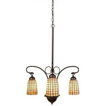 Meyda Tiffany 74059 Terra Bone 3 Light 20-1/2" Wide Chandelier - MultiColor