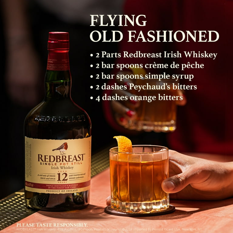 Redbreast 12 Year Old Single Pot Still Irish Whiskey, 750 ml