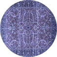 thumbnail image 1 of Ahgly Company Indoor Round Oriental Blue Industrial Area Rugs, 6' Round, 1 of 4