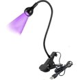 thumbnail image 1 of Lámpara de escritorio LED UV de 3W, lámpara secadora de uñas UV, lámpara de uñas UV, lámpara de uñas LED flexible con cuello de cisne, mini lámpara de uñas de gel UV con clip de seguridad, 1 of 4