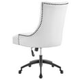 thumbnail image 6 of Computer Work Desk Tufted Chair, Fabric, Black White, Modern Contemporary Urban Design, Home Business Office Furniture, 6 of 9