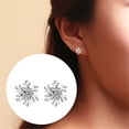 thumbnail image 1 of WILLBEST Pendientes De Acero Inoxidable Para Mujer, Diseño De Copo De Nieve, Con Temperamento Y Carácter, Para Mujeres Y Niñas., 1 of 3