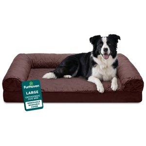 FurHaven Orthopedic Sofa Pet Bed, Large