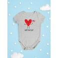 thumbnail image 3 of Happy 4Th Of July Heart Bodysuit Infant -Image by Shutterstock,  6 Months, 3 of 4
