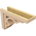 thumbnail image 5 of 7"W x 21"D x 14"H Classic Sheridan Rough Cedar Woodgrain TimberThane Corbel, Primed Tan, 5 of 6