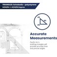 thumbnail image 3 of 's Scholastic Triangle - 8 inch - Clear - 45/90 Angle - Plain Edge - Polystyrene - Technical Drawing Tools, Drafting, Architect and Engineering., 3 of 7