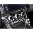 thumbnail image 4 of 5pc Silver Aluminum Air Conditioner Climate Controls & Volume/Tune Turner Covers For Subaru 2022-up BRZ, For Toyota 2022-up GR86, 4 of 9