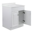 thumbnail image 5 of Design House 591065 Wyndham 2-Door Bathroom Vanity with Cultured Marble 4" Centerset Camilla Vanity Top, Unassembled, 25x22, White, 5 of 19