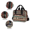 thumbnail image 3 of FORMRS Reusable Lunch Bag for Work School Leakproof Insulated Cooler with Adjustable Shoulder Strap, Tribal Art, 3 of 6