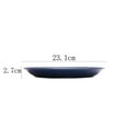 thumbnail image 4 of Mainstays Chiara Stoneware Round Navy Salad Plate, 4 of 4