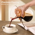 thumbnail image 2 of Pour Over Coffee Maker 20 OZ, 6 Cup Borosilicate Glass Drip Coffee Maker with Reusable Stainless Steel Filter and Cork Grip for Home Café 600 ML, 2 of 18