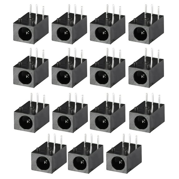 Unique Bargains DC-003 3.5mmx1.0mm DC Power Jack Plug 3Pin Female Socket Connector 15pcs