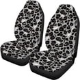 thumbnail image 5 of Pzuqiu Car Seat Covers Anti-Slip Soft Car Seat Covers Full Set Polyester Easy to Install Interior, Fit for Cars Truck Trucks, Leopard Print Grey, 5 of 10