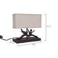 thumbnail image 2 of Creative Co-op Lampe Oiseau en Résine, Brun Foncé/taupe, 2 of 3
