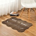 thumbnail image 2 of Scalloped Door Mat 20"×31.5" Bless Our Absorbent Door Mat Outside Entrance Home and All Who enter Low-Profile Non Slip Front Rug for Kitchen Bathroom Bedroom, 2 of 9
