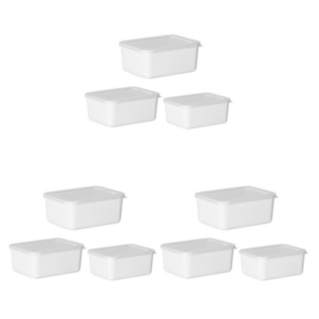 Contenedores apilables Moyic 3 piezas PP Blanco