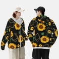 thumbnail image 6 of Xecao Sunflowers3 for Sun Shirt-A lightweight, hoodie-style long-sleeve UV protection garment designed for other outdoor activities., 6 of 9