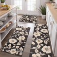 thumbnail image 2 of Pioneer Flower Floral Print Pattern Kitchen Rugs Sets Of 3,Kitchen Runner Rugs Non Skid Washable,Decorative Kitchen Floor Mats for Kitchen,Sink,Laundry,17"x30"+ 17"x47" + 17"x59", 2 of 6