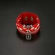 thumbnail image 2 of Pulsera con colgante de flores de moda, brazalete trenzado para mujer, rojo, 2 of 3