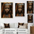 thumbnail image 4 of Designart "Beauty Adorned in Africa III" African Floater Framed Canvas Print, 4 of 7