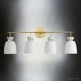 thumbnail image 3 of Luxury Minimalist Bath Light, Small Size: 11''H x 6.625''W, with Transitional Style Elements, Brushed Gold Finish, UHP5010 from the Underwood Collection by Urban Ambiance, 3 of 5