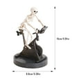 thumbnail image 2 of EUDIDV Spooky Halloween Ornaments Halloween Figurines Halloween Funny Skeleton Fitness Plastic Ornament Decorations For Home Plastic Won't Move Model, 2 of 6