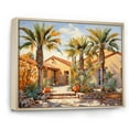 thumbnail image 2 of Designart "Still Life Harmony With Farmhouse And Palm Trees" Palms & Palm Trees Floater Framed Canvas Prints, 2 of 5