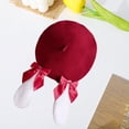 thumbnail image 7 of Vjnyvs Cute Plush Rabbit Ears Beret Hat Women's Beanie Beret Hat Warm Winter Bonnets Lolita Sweet Beret Hats, 7 of 7
