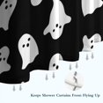 thumbnail image 6 of Black Halloween Ghosts with Boo Shower Curtain 84"x72" ,Bathroom Decorative Shower Curtains Set with 12 Hooks,Modern Waterproof Washable Shower Curtain, 6 of 6