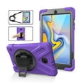 thumbnail image 2 of KIQ Shield Series for Samsung Galaxy Tab A 8.0 Case 2018 , Shockproof 360 Rotatable W/ Kickstand Hand Strap Shoulder Cover for Galaxy Tab SMT387v Tab A Verizon Case 8.0 SM-T387 [Purple], 2 of 9