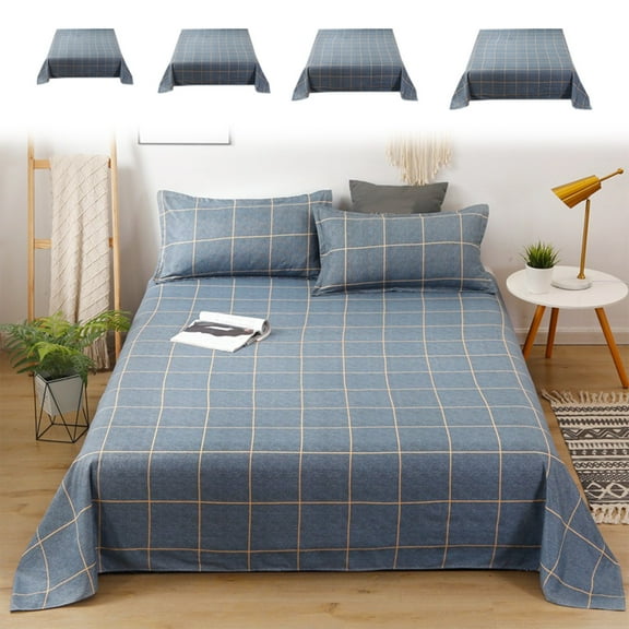 All Seasons Bedding Set, Queen Sheet Set, Breathable Soft Sheets, Thickened Brushed Flannel, for Cold Weather Bedroom, Guest Room, Dorm, 1 Piece, Lifelike Patterns, by FAJHHA