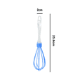 thumbnail image 2 of Stainless steel egg beater manual household egg beater whipped cream egg cake baking tool-blue, 2 of 5