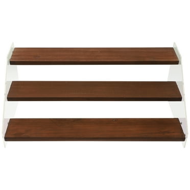Acrylic Storage Rack Models Tier Perfume Organizer Wood Display Number