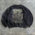 thumbnail image 2 of Vintage Deer Forest Sweatshirt | Wildlife Buck Graphic Pullover, 2 of 6