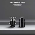 thumbnail image 2 of Car Charger, LENPOW 4.8A 24W Aluminum Alloy Car Charger Adapter All Metal Dual USB Port Smart Fast Car Charging Mini, 2 of 5