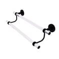 thumbnail image 2 of Allied Brass Clearview Collection 36 Inch Double Towel Bar with Twisted Accents - Matte Black, 2 of 2
