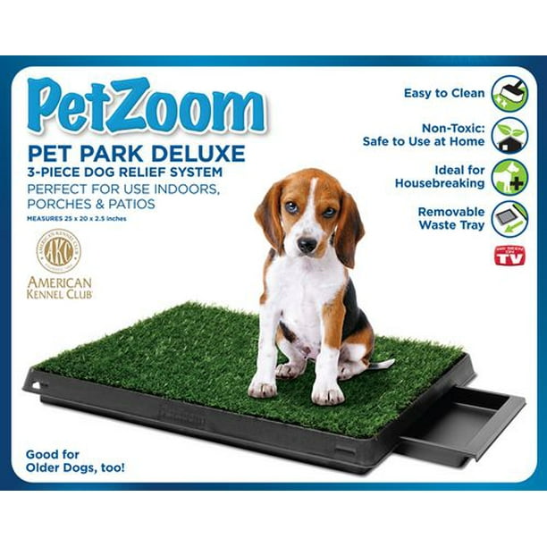 PetZoom Pet Park Deluxe- Ensemble de tapis de Soulagement pour Chiens