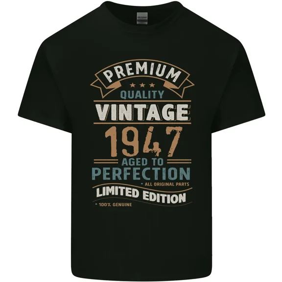 Premium Vintage 78th Birthday Made In 1947 Funny Retro Unisex T-Shirt