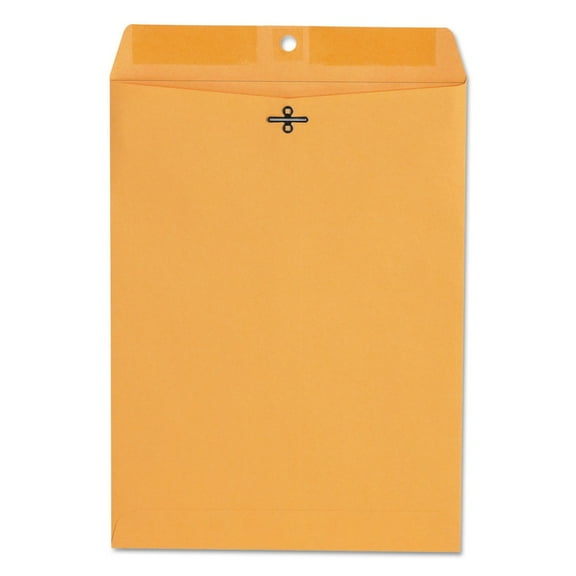 Universal Kraft Clasp Envelope, #90, Cheese Blade Flap, Clasp/Gummed Closure, 9 x 12, Brown Kraft, 100/Box -UNV35264