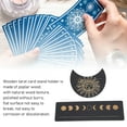 thumbnail image 3 of Wooden Tarot Card Stand Holder, 2 Pieces Moon Phase Tarot Card Altar Stand Tarot Card Holder Stand Rectangle Moon Shape Display Wooden Card Stand  Witch Divination Tools, 3 of 8