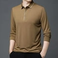 thumbnail image 2 of Mlzmgr Shirts for Men 1/4 Button Long Sleeve Golf Shirts Fitness Business Casual Work Shirts, 2 of 5